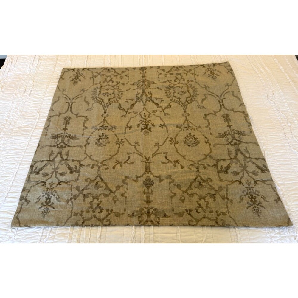 New 2 Restoration Hardware Euro Pillow Shams Italian Vintage Trellis Print